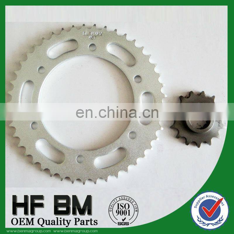 1045 Steel Sprocket for FAZER250, Motorcycle Rear Sprocket 34T , FAZER250 Motorcycle Transmission Kits!!
