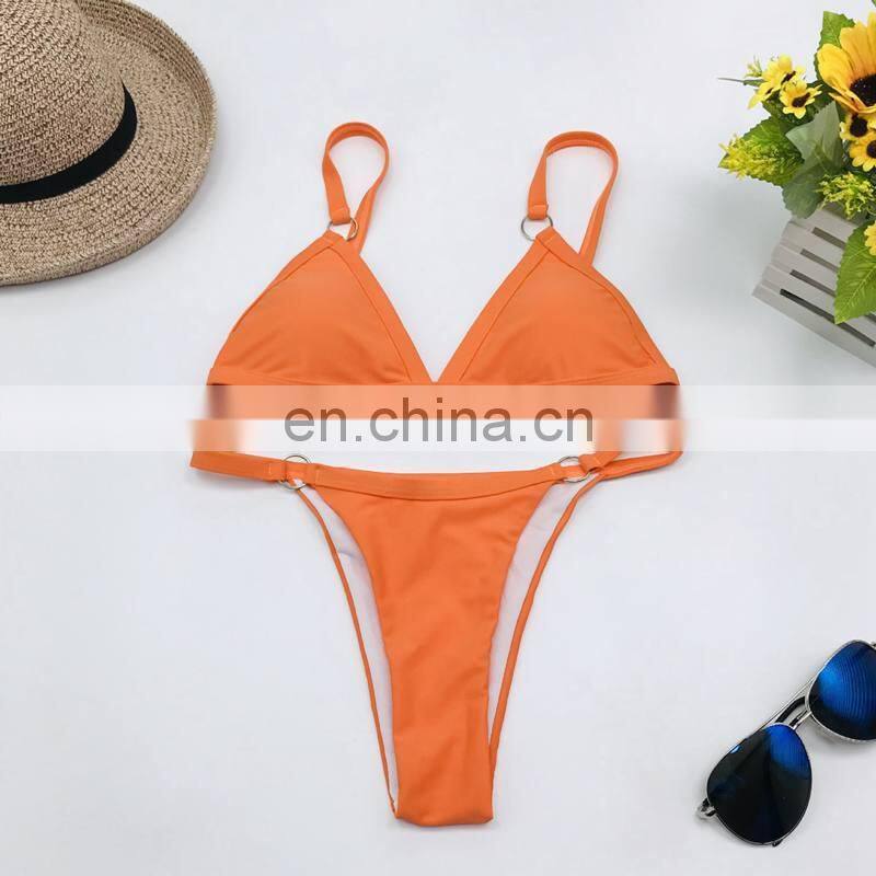 Micro Mini Bikini Solid Color Brazilian Bikini Biquini Swimwear Women 2019 New Swimsuit Sexy Triangle Bathing Suit Plavky Badpak