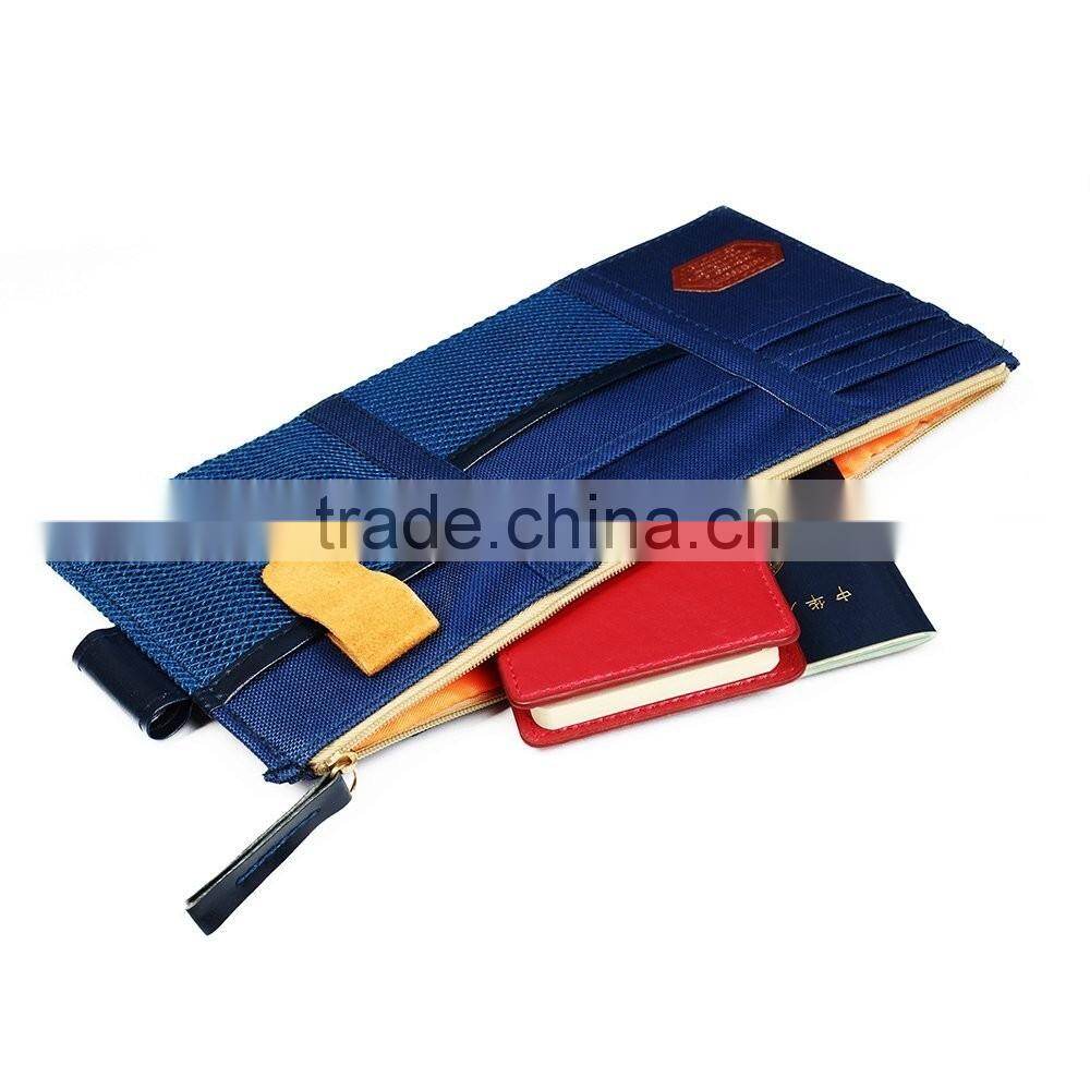 New Multi-purpose Auto Car Sun Visor Organizer Pouch Bag Card Storage Holder Beige