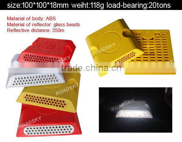 Durable Double Sides Customized 3M Reflector Plastic Road Studs