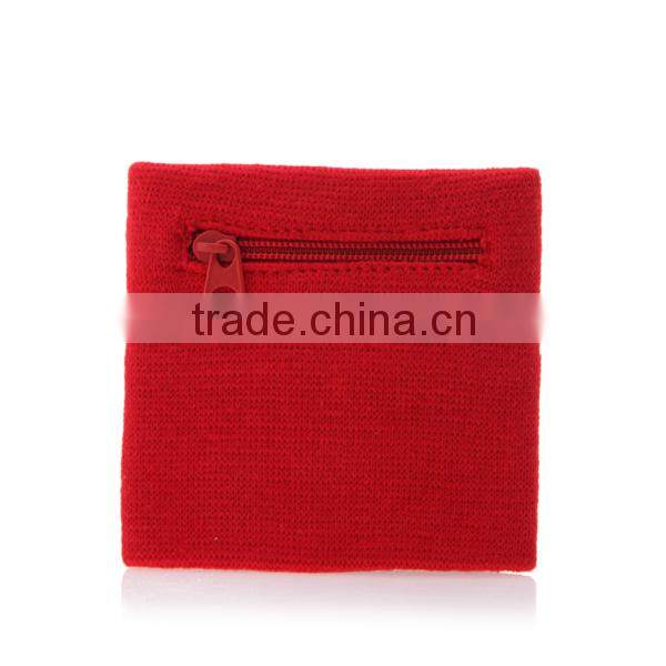 Plain weave zipper wristband