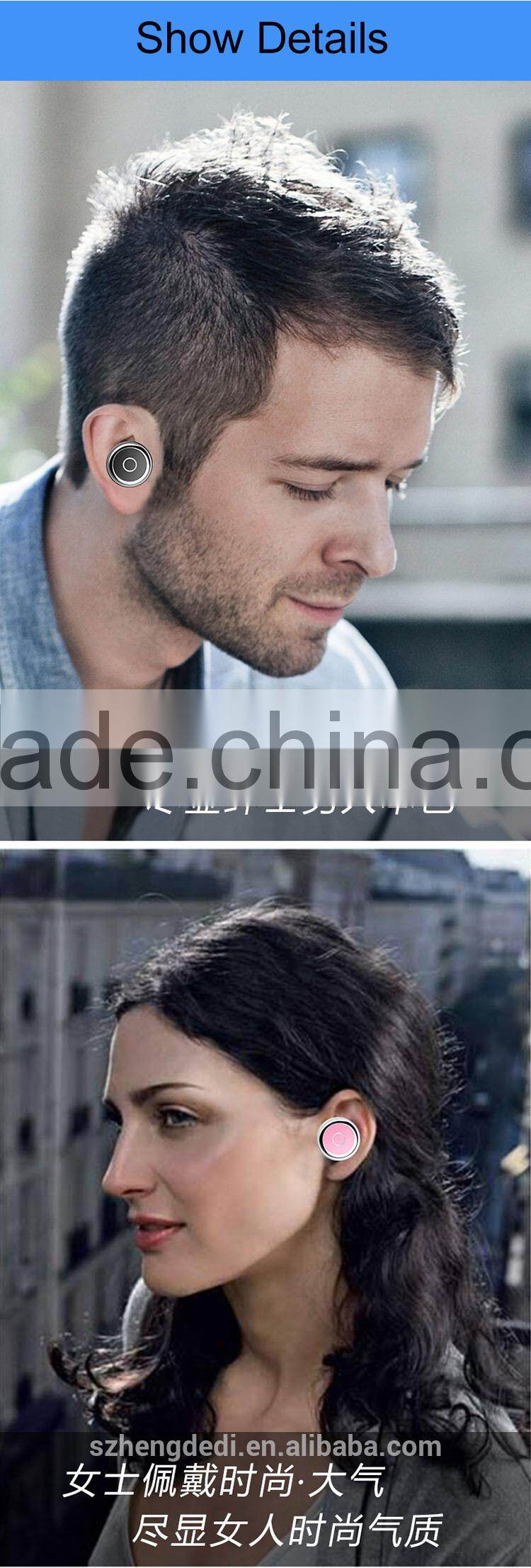 Hot sale !!! Wireless Bluetooth Earphone / Stereo Mini Wireless Invisible Bluetooth Earphone Headset for Mobile Phone