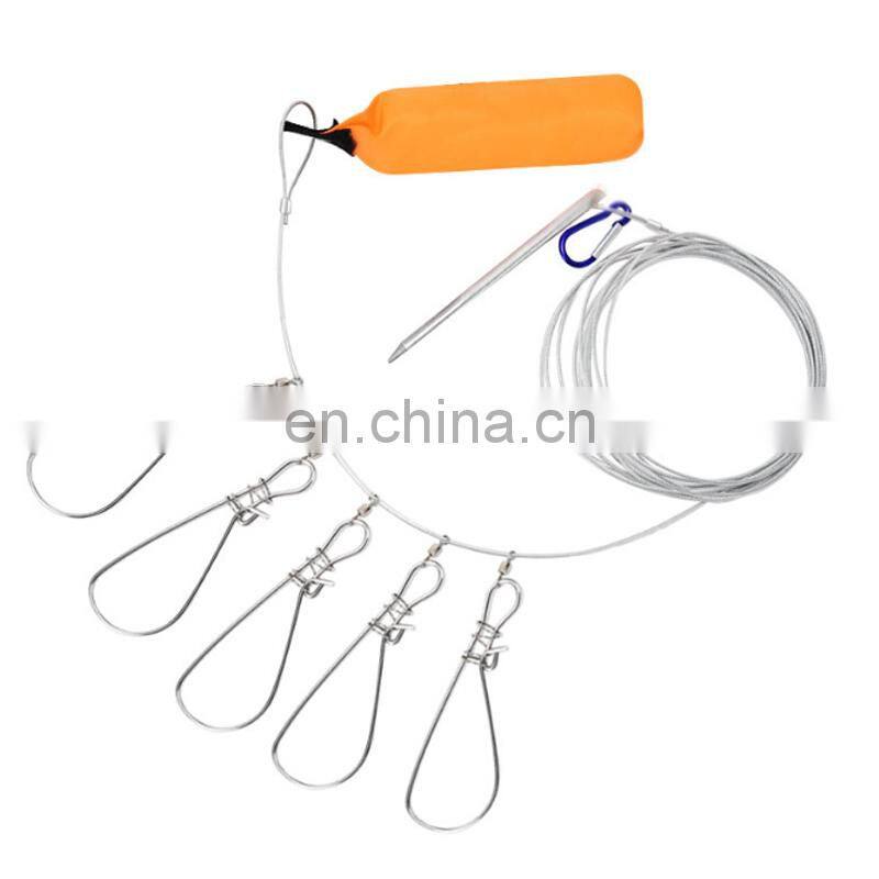 Amazon 5m 10m Popular Live Fish Buckle Lock Fish Pliers Stainless Steel Wire String Fish Control Fishing Lock