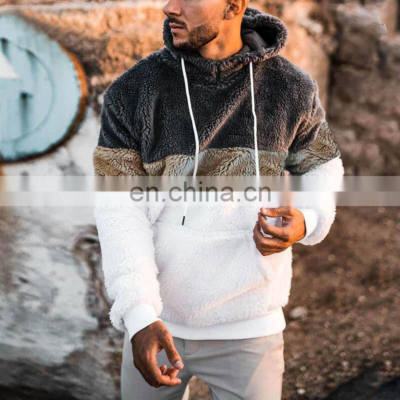 2021 Christmas Spring Amazon Men's European and American Three-color Print Hooded Custom Fashion Casual Sweater Men