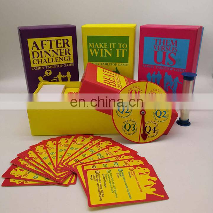 Manufacture Custom Printing Board games Adult Kids Juegos De Mesa Board Games