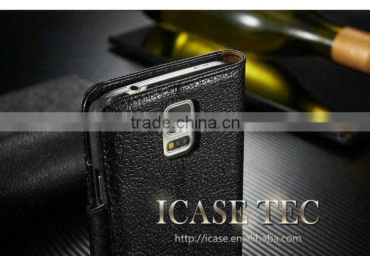 Protective cases for galaxy s5 wholesale Genuine Leather Case