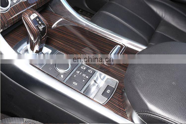 New!! Red Ash Wood Style For Land rover Range Sport RR ABS Plastic Center Console Cover Trim Car Accessory