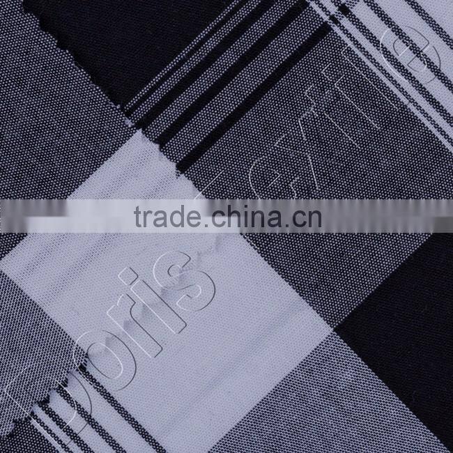 yarn dyed fabric Type and Woven Technics Damier Graphite cotton dyed yarn fabric