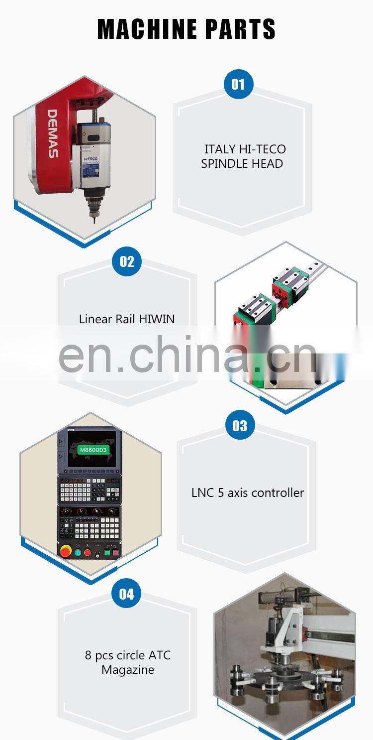 Wood Carving 5 Axis Cnc Cheap Price Sculpture Foam Cutting 5 Axis Cnc Router 3d 4d 5d Milling 5 Axis Mold Machine