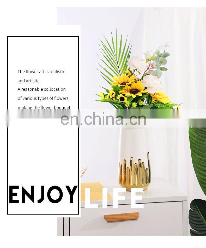 Home Accessories Vase Decoration Decor Modern Chinaceramicvase 2021 Luxury De Luxe Flower Vases For Weddings Centerpiece