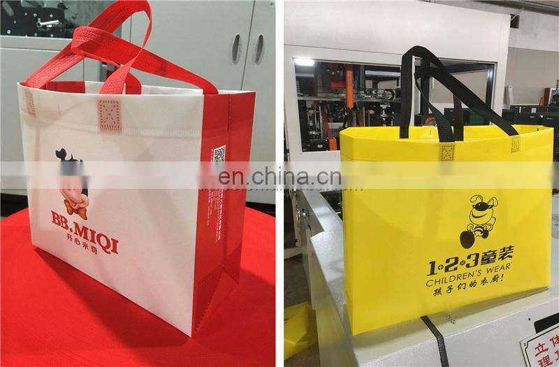 UT21 CE approved Automatic PP Non woven fabric wine gift bag Making Machine, 3D nonwoven carrier bag forming equipment