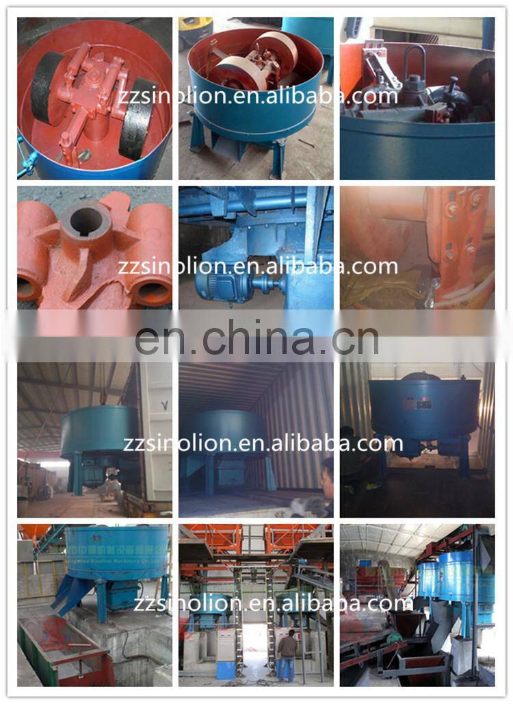 Good quality wheel roller grinder mixer coal blender charcoal grinding and mixing machine