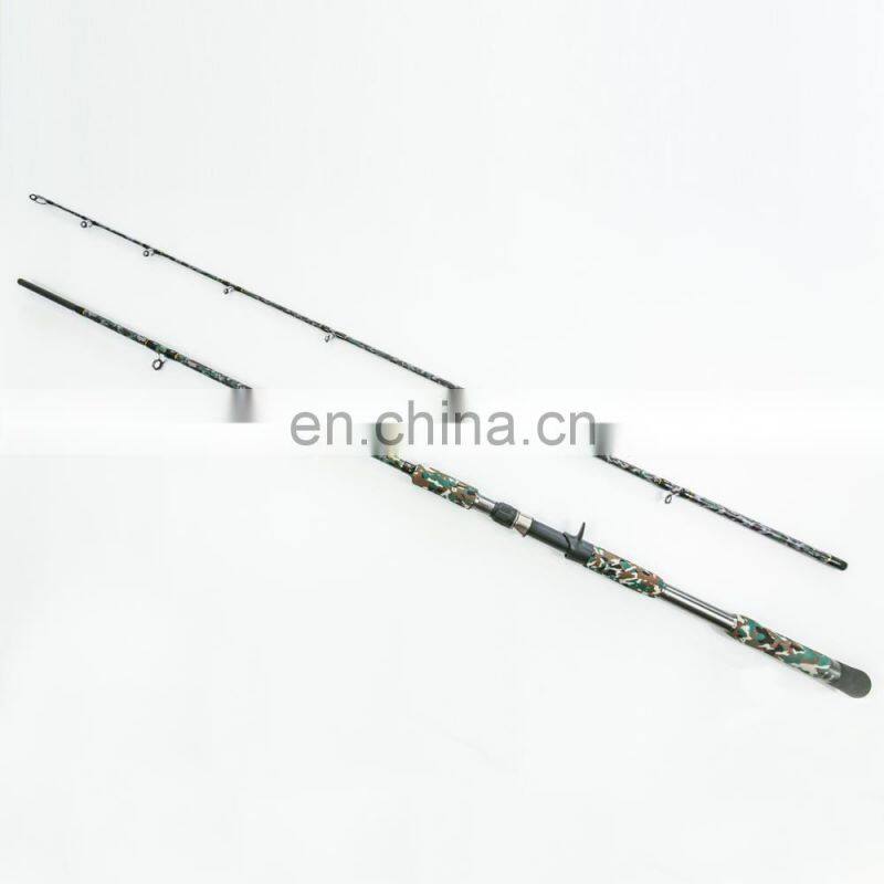 2-section Pure Carbon Deep Sea Boat Trolling Fishing Rod