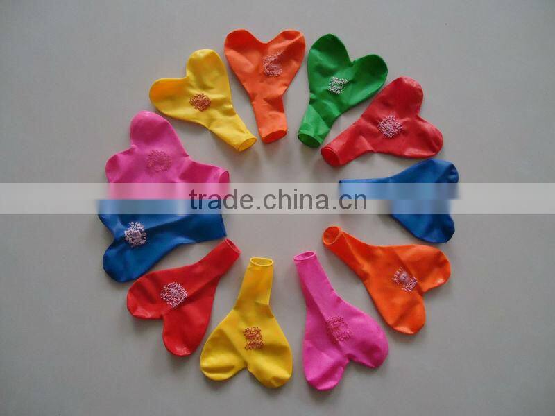 decorative heart shaped balloon latex made in China