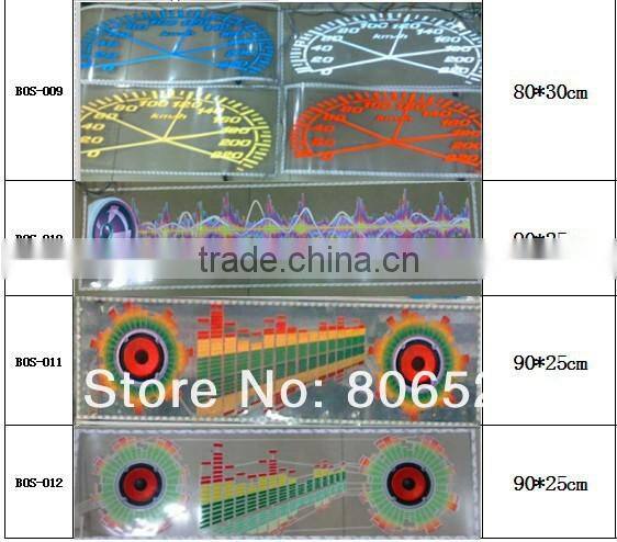 90*25cm Car Music Rhythm Light LED Decorative Light Car LED Sound Music Light Activated Equalizer 5 Colors