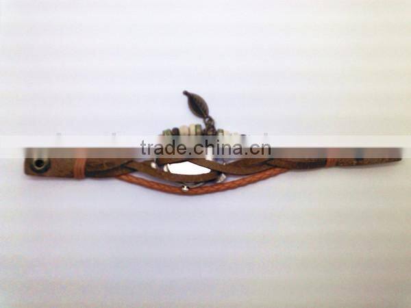 bulk buy from china Quartz watch F-05 for girls with Wing pendant,leather strap, bronzed watch case