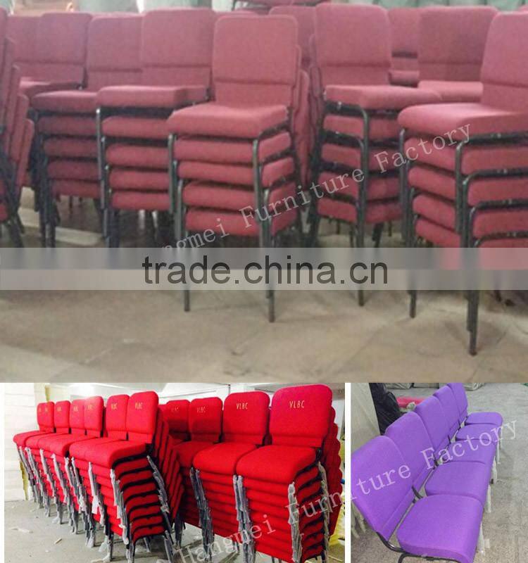 Hot sale factory wholesale stacking metal church chair HM-C3