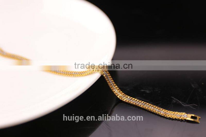 2015 popular wholesale fashion gold bracelet for women