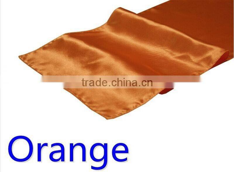 hot selling ployester satin table runner for wedding decoration
