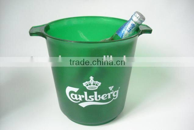 CCBB-202 2014 hot popular 5 L clear plastic AS beer ice bucket