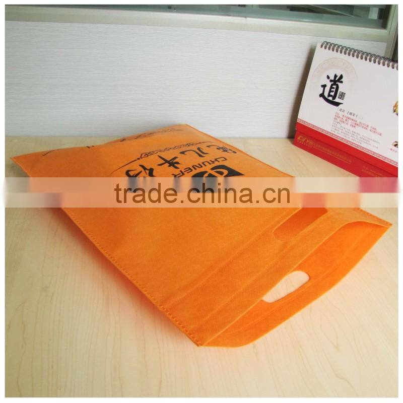 Eco-friendly foldable non woven carry bags die cut non woven bags