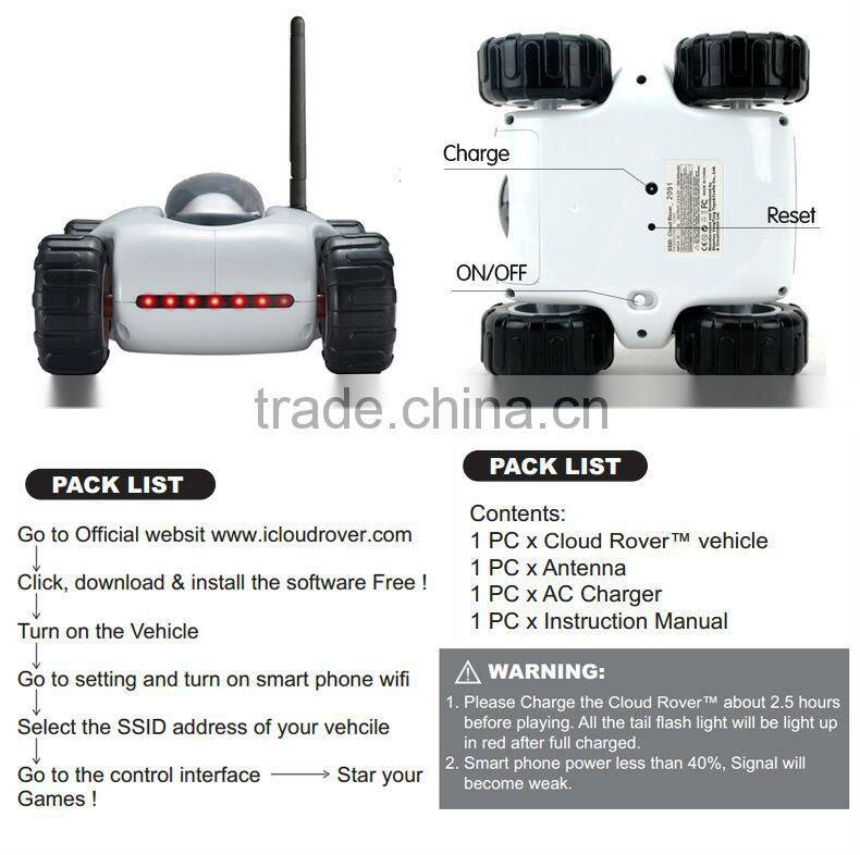 China Manufacture 4CH RC tank Wifi tank With Camera real-time video night vision Phone Control Toy