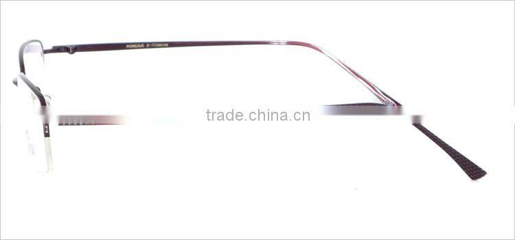 Half-rim half titauium mens 2014 new style glasses frames spectacle frames manufacturers