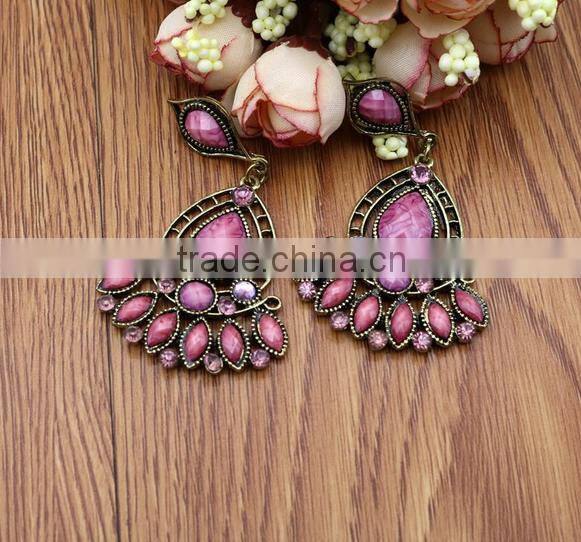 beautiful vintage drop beads hooks fancy earring designer