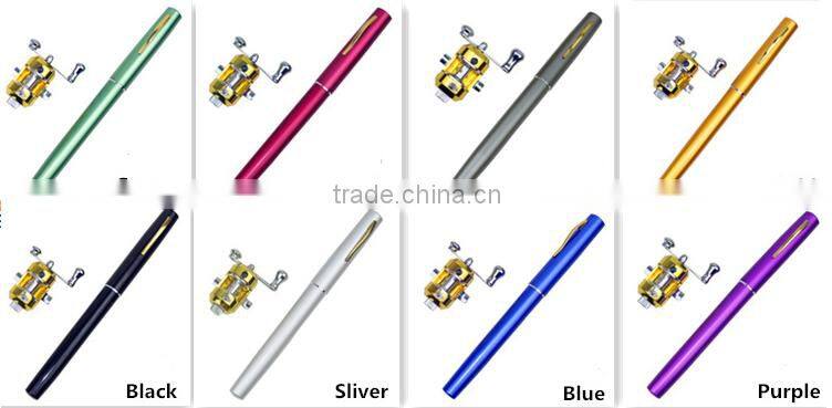 Pen Size Case Mini Portable Pocket Fishing Rod & Reel Set