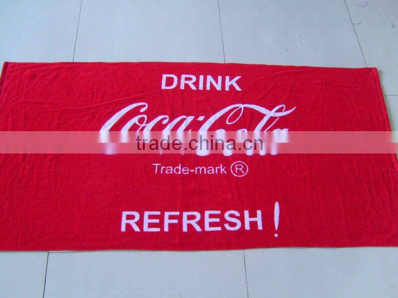 Cola logo print compressed gift towel