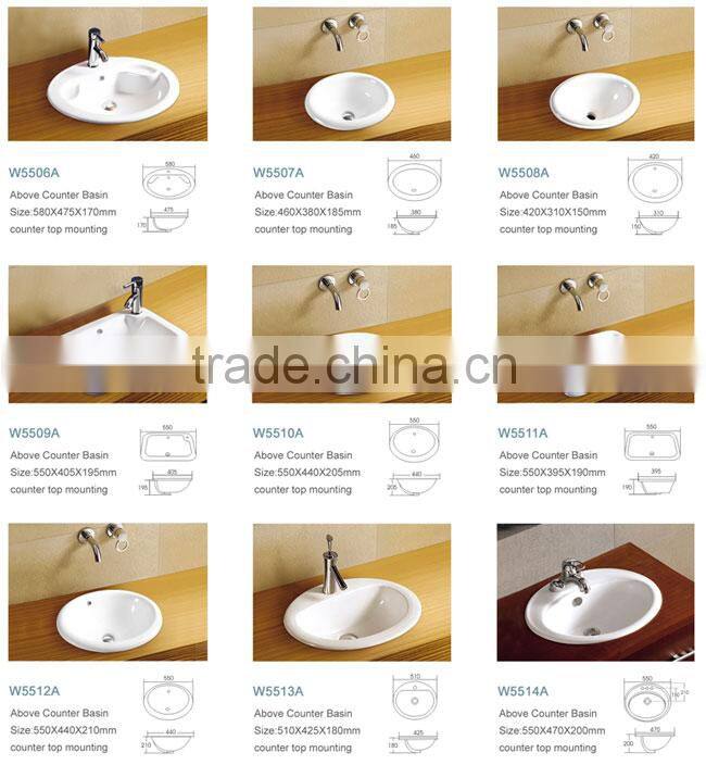 Manufacturer africa market restroom china washing ceramic washbowl