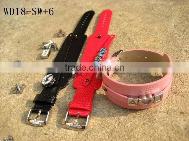 Narrow and Wide Style Ball Finish PU Leather Fashion Wrist Bands Wholesale