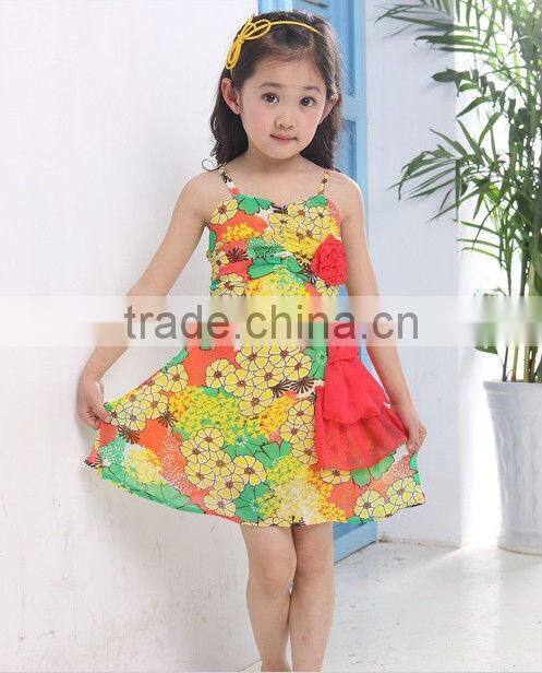 Hot On Sale Fashion Baby Girl Dress, Sleeveless Pretty Girl Dress
