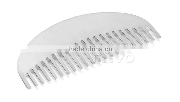 Fancy lady steel metal comb in paper gift letter box