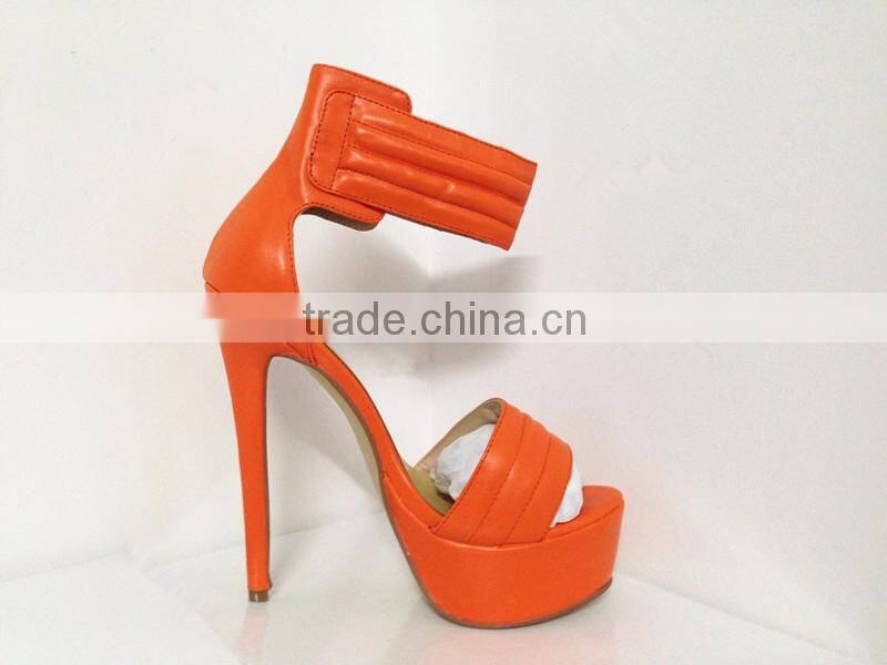 Ankle Strap Fancy Sandals China Catwalk Factory 16CM Sky High Platform Women High Heel Sandals Ladies