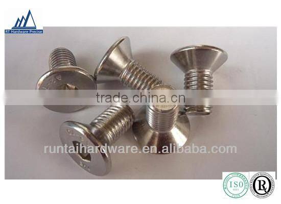 Socket hex flat head alloy steel screw