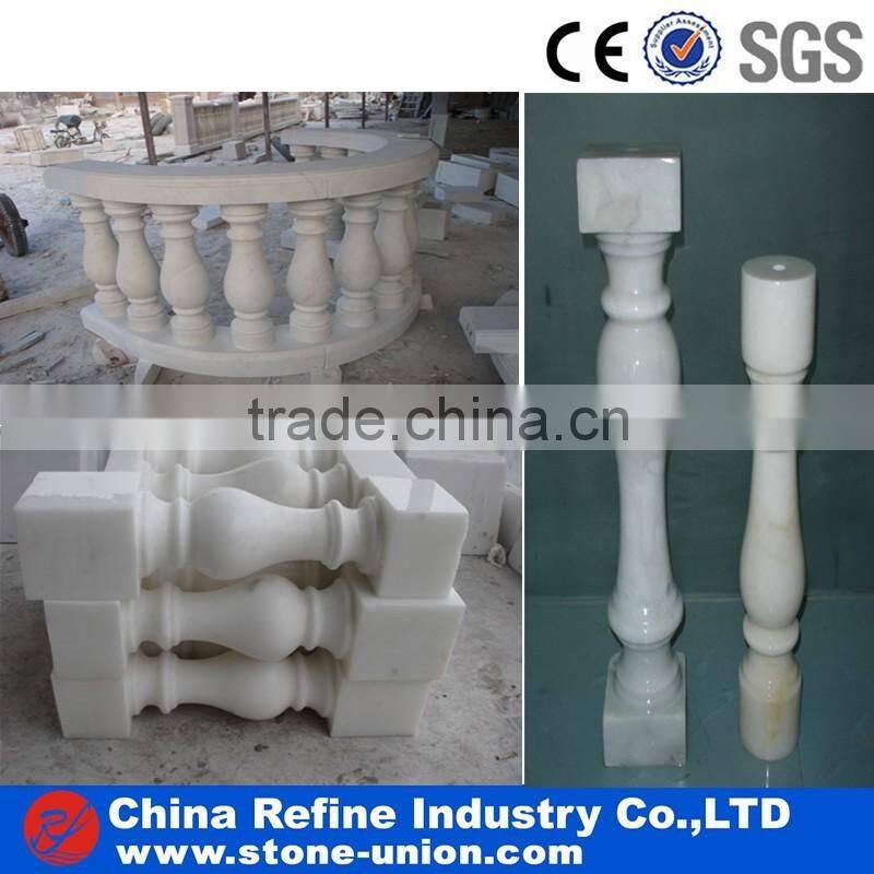 Red granite square column