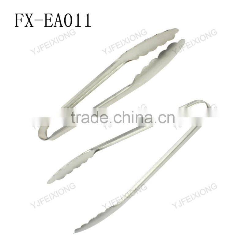 FX-EA011 popular Stainless steel kitchen tongs