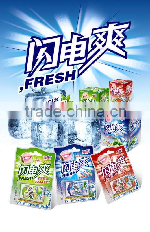 Compressed candy fruit for kiosk