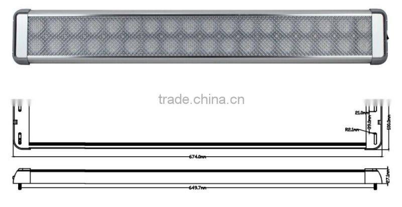 High power LED interior light 12pcs 1W LED vehicle indoor light