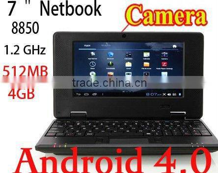 wholesale netbooks7 inch via 8850 arm cortex a9 1.2GHz Android 4.0 512M/4G