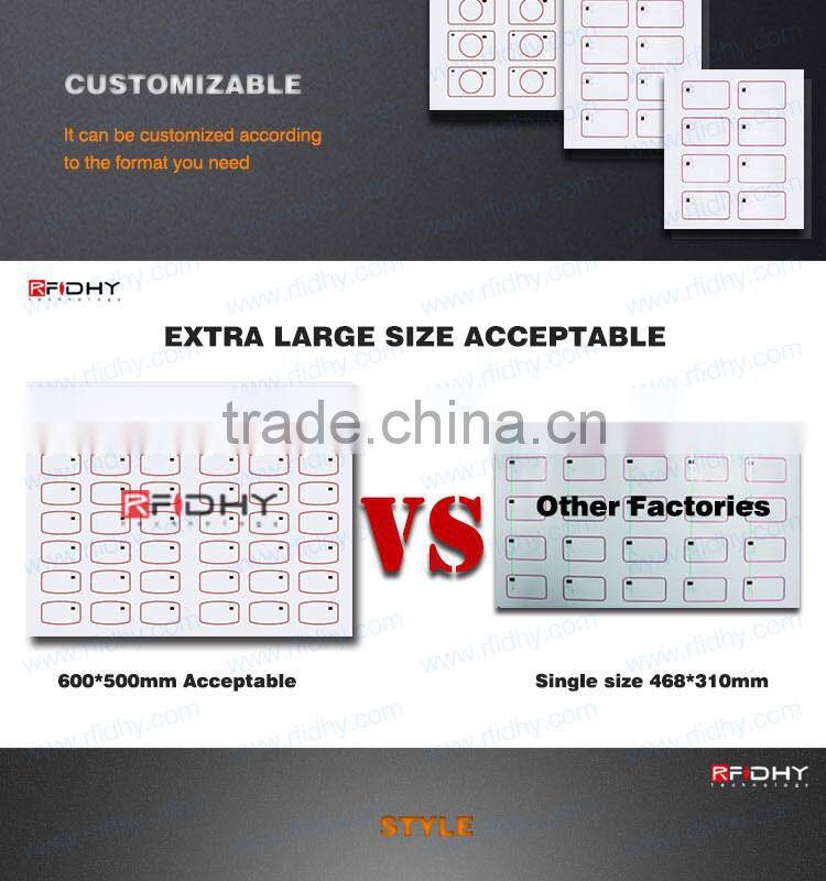 White or transparent rfid inlay rfid prelam with completely flat finish