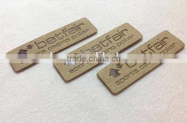 high quality custom suede leather patch