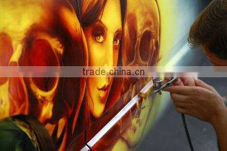 Hseng HS-38 cheap plastic single airbrush wih 22 bottle