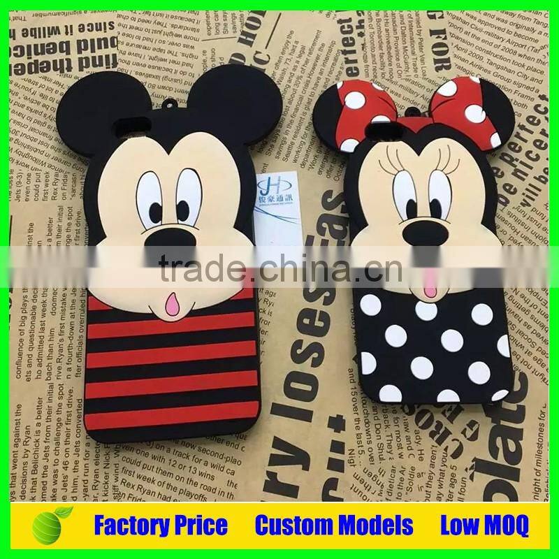 For disney Mickey and Minnie custom Silicone mobile 3d phone case for Sony Xperia Z5 E6883 phone back cover case