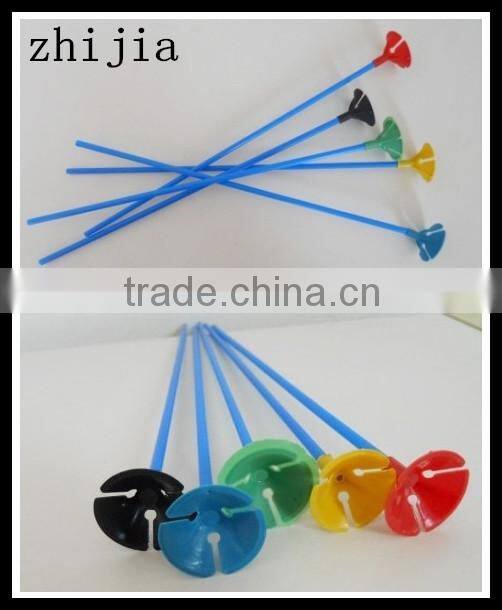 Eco-friendly white plastic balloon stick and cup for party