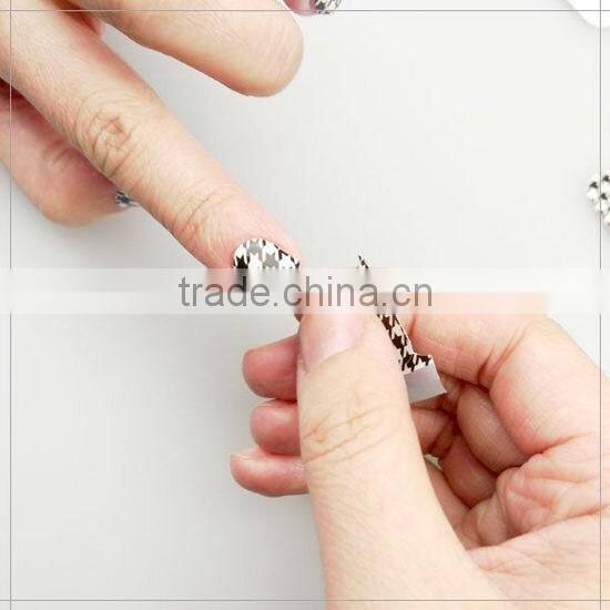 newest polish nail patch/nail art stickers/vinyl nail wraps