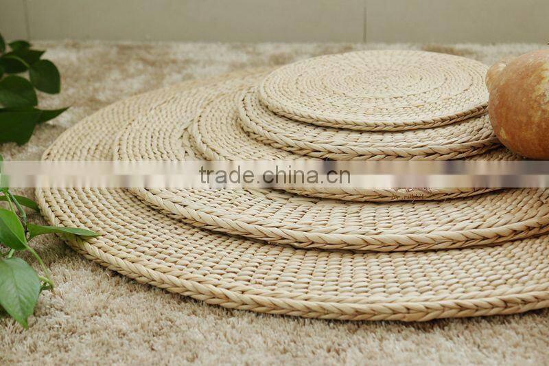 Wholesale straw round placemat custom table mat placemat straw woven cushion