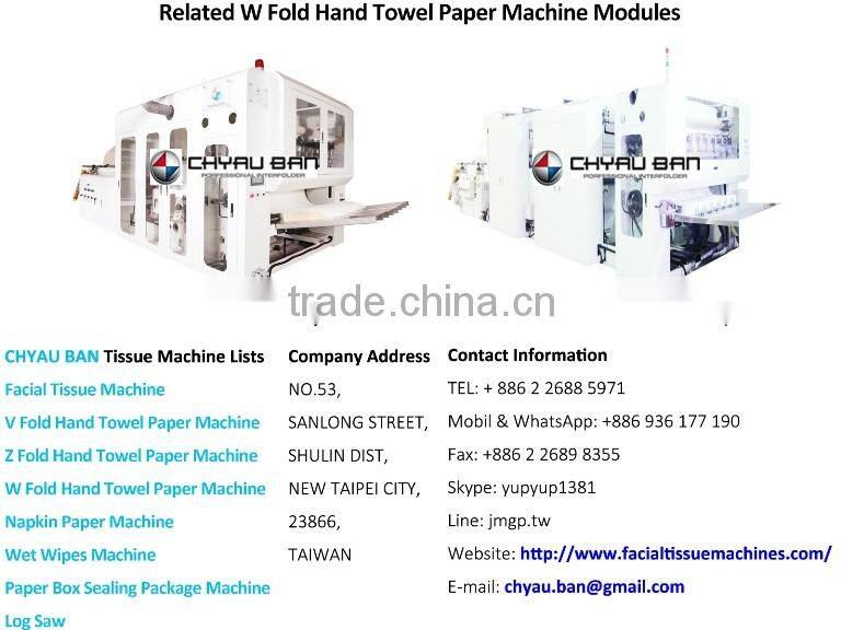 Film Wrapping Packing W Fold Hand Paper Towels Product Making Machinery