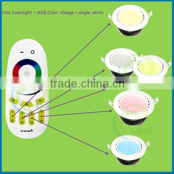 AC86-265v wireless remote control aluminum housing&heat sink,RGBW led panel light